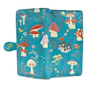 Women's Mushroom Wallet - Blue